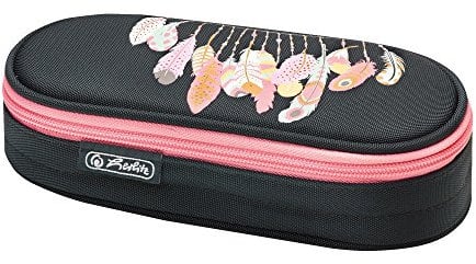 Herlitz Faulenzer Etui airgo Federmäppchen, 22 cm, Feather