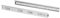 Emuca 3028805 Set Schubladenführungen, vollauszug mit Rollen, Verzinktem, 600 mm