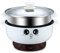 ele ELEOPTION Mehrfunktional Elektrisch Pfanne mit Dampfgarer,Anti-Haften Edelstahl Pfanne,kann gebratenes Gericht Hot Pot Nudeln Suppe Kochen,Reiskocher Eier Dämpfer (3.2L(Diameter 24CM))