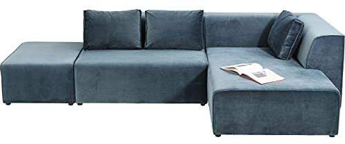 Ecksofa Infinity Velvet Ocean Rechts