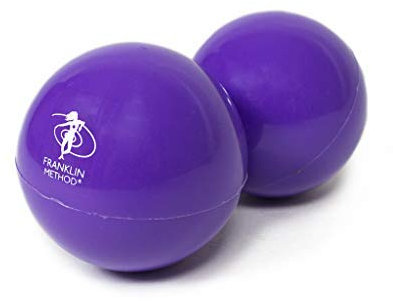 Franklin Interfascia Ball, 2er Set, lila, 5 cm rund, 100% Latex- und Phthalate-frei, Massage der Faszien