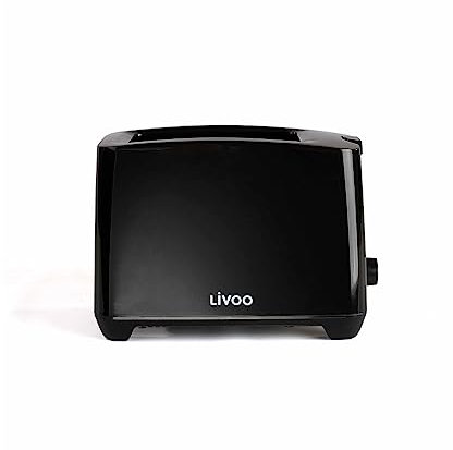 Livoo – Grille-pain 2 fentes DOD162N – 650-750W, 3 fonctions, 7 niveaux, ramasse miette amovible