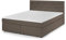 Traumnacht Boxspringbett, mit 7-Zonen Tonnentaschenfederkernmatratzen (H2) und Komfortschaumtopper, leichter Aufbau, produziert nach deutschem Qualitätsstandard, 140 x 200 cm in hellbraun