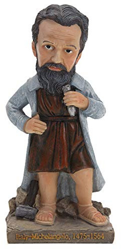 ZHHID Deko Skulptur, Statue Deko, Michelangelo, Menschen Skulpturen, Figur Figuren Statuen Dekoration Geschenk, Home Decor Handgemalt Polyresin, Handwerk Ornamente