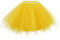 OBBUE Damen 1950er Vintage Ballett Blase Tutu Unregelmäßig Tüll Retro Petticoat Gold-XL