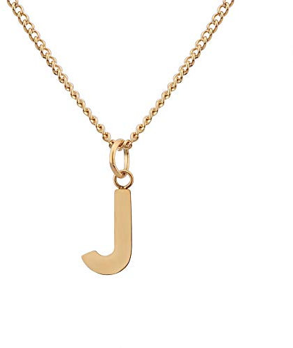 GD GOOD.designs Halskette mit Buchstaben Anhänger J Jana Janina Jasmin Jennifer Jenny Jessica Johanna Judith Julia Jakob Jan Jannik Jeremy Johan - Valentinstag-Geschenk für Sie und Ihn