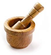 Mortero Madera Olivo súper Mini Fabricado artesanalmente