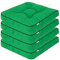 PillowPrim 4er Set Stuhlkissen 49x47 cm Sitzauflagen Polsterauflagen Outdoor/Indoor Außen/Innen Garten Winter gatren Freizeit Sommer Sommerferien Grün