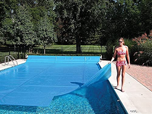 GGTT Blaues Rechteck-Solardeckel | 500 μm | Wärmebehälterdecke für Erdung und oberirdische rechteckige Schwimmbäder (Size : 4mx7m/13ftx22.9ft)