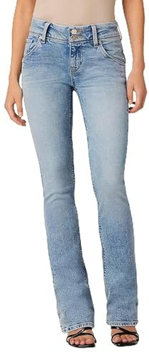 HUDSON Jeans Women's Beth Baby Bootcut Jean with Back Flap Pockets, Motion, 25
