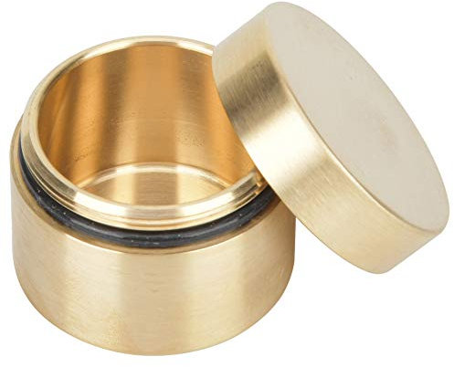 Taschen-Pillendosen, Messing, Runde Form, Wasserdicht, Staubdicht, Feuchtigkeitsfest, Medikamentenbox, Runde Form, Versiegelter Beh?lter(S) Other mountaineering camping supplies