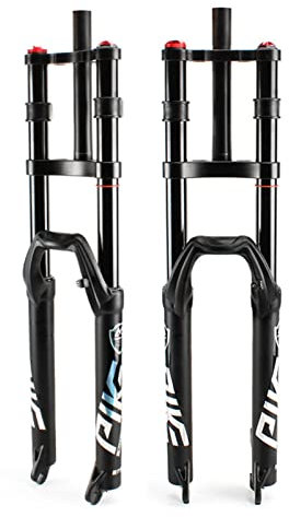 Fourche À Suspension De Vélo VTT 26/27.5/29 Pouces en Alliage De Magnésium Double Épaule Fourche À Air De Vélo De Descente 28.6Mm pour VTT DH A,26inch