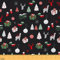 Weihnachtsstoff Meterware Elchgeweih Polsterstoff Weihnachtsbaum Schneeflocke Dekorationsstoff Hirsch Alpaka Dekorationsgeschenk Drinnen Draußen Stoff DIY Kunst Wasserdichter Stoff 92 x 150 (HxB)
