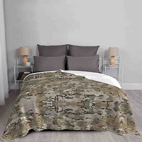 Multicam Strickdecken Camouflage Militär Flanell Überwurfdecke Bett Sofa Dekoration Leichte Tagesdecken