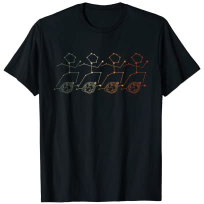 Onewheel E-Skateboard Planeten T-Shirt