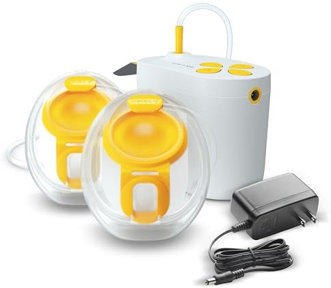 Medela Extractor de leche enchufable con estilo, copas de colección de brasier, fácil de limpiar, extractor de leche de rendimiento hospitalario