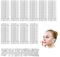 100 Pcs Clear Ear Covers for Shower Disposable Ear Protectors Waterproof Plastic Shower Ear Cover for Hair Dye Bathing Salon Spa Home Hotel Travel