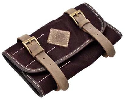 Borsa Porta Attrezzi Marrone per Motocicletta Moto in Cotone Cerato e Pelle (Vintage Brown Stone) - EX MOTO