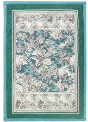Bassetti BOBOLI Plaid aus 100% Baumwolle in der Farbe Verde V1, Maße: 135x190 cm - 9330106