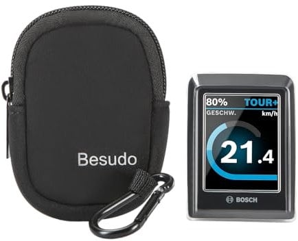 Besudo Displayschutz Schutzset passend für Bosch Kiox 300 Display(BHU3600) Schutzhülle und Schutztasche - E-Bike Zubehör