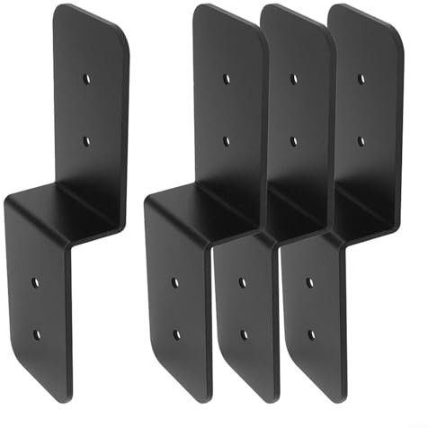 ZYNCUE Door Barricade Brackets, Door Jammer, Heavy Duty Steel Brackets Set For Home, Barn, Shed, Garage, Gate