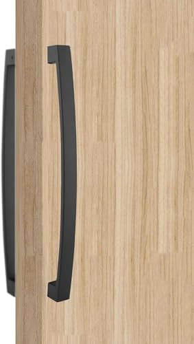 YHDMBBSHNB Poignée de Porte de Douche, Poignées de portes intérieures et extérieures en bois/portes en verre/portes de douche, portes métalliques d'entrée de salle de bains à domicile(Black)