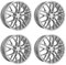 4x Carmani Felgen Alufelgen 20 Ludwig 8,5x19 ET45 5x114,3 white silver kompatibel mit Mazda 3 6 CX-3 CX-5 CX-7 RX-8