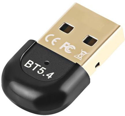VENEKA Adattatore USB Bluetooth 5.4 per PC Wireless Mouse Tastiera Altoparlante Ricevitore Audio Musicale Trasmettitore Adattatore Bluetooth