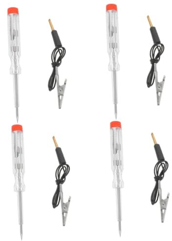 Gatuida 4stücke Tester Für Fahrzeugspannungen Robuster Heavy Duty Spannungsprüfer Auto-batterien Tragbar Und Einfach Zu Bedienen Für Professionelle Kfz-diagnosen