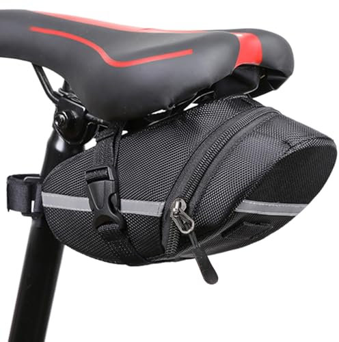 yanzisura Fahrrad Satteltasche Wasserdicht Fahrradsatteltasche Mit Reflektierender Untersitz Umschnalltasche Für Fahrrad Fahrradtasche Hecktasche Radtasche Fahrradsitz Tasche Für mtbs Rennrad