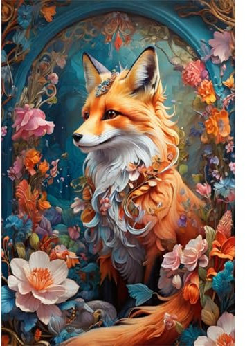 TWYYDP 1000 Teile Puzzle für Erwachsene,Fuchs Aus Nächster Nähe,Holzpuzzle,Spiele Zum Stressabbau