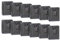 Laro Medium Geschenktüten 10-100 Stk Medium, Anzahl:96, Muster Tüten:Schwarz Gestreift