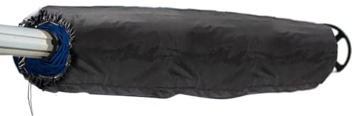 Bâche de protection robuste pour enrouleur de piscine – Couverture solaire imperméable pour piscines hors sol et creusées | Rangement de volet roulant avec clips, roues, disponible en tailles de 4,9 m