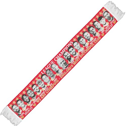 Liverpool Champions Scarf 20 Times Squad HD 2024-2025