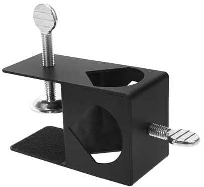 HEMOTON Garden torch holder for outdoor use, adjustable clamp for secure attachment of oil torch and decoration for stable presentation and beautification of your