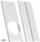 Baoblaze Air Conditioner Window Kit with Round Coupler Portable Air Conditioning Window Seal Kit Telescopic Sliding Vent Kits Windows Seal Panels Outward Opening for Ducting Exhaust Hose