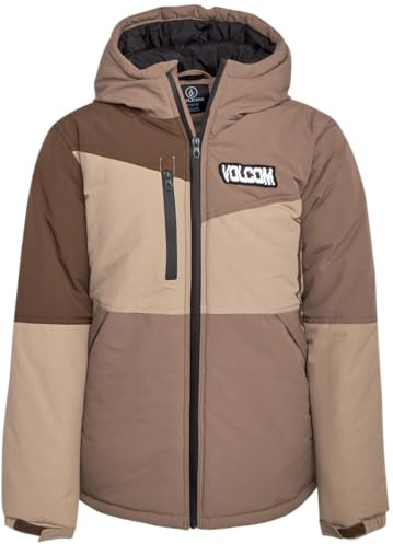 Volcom Boys Winter Jacket - Snow and Wind Resistant Insulated Ski Parka Coat Ski Jacket - Warm Lightweight Jackets for Boys, Size 4, Chestnut