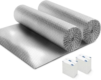 Haltons Radiator Foil Insulation, 2 Pack Covers 18+ Radiators, 10m x 60cm | Easy To Install & Cut To Size, Reduces Heat Loss & Lowers Energy Bills