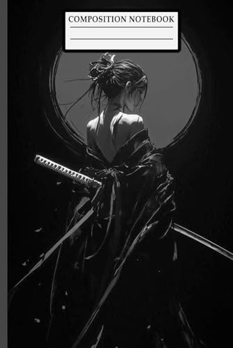 Shadowed Moon Samurai Notebook: Lined Journal for Writers, Artists & Warrior Spirits