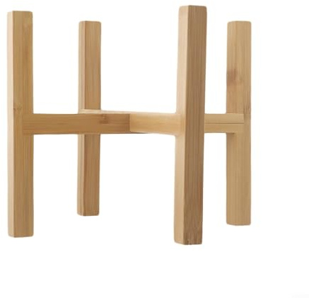 Support de fleurs sur pied en bois pour intérieur et jardin, support pour bonsaï, support de pot de fleurs, étagère d'angle pour la maison (L)