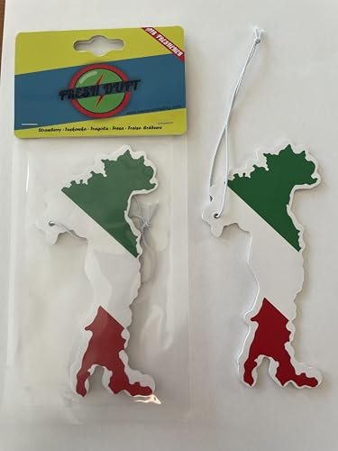 Déodorant rafraîchissant refroidisseurs Parfum Pour Voiture L'odeur de citron dans la Drapeau Italie
