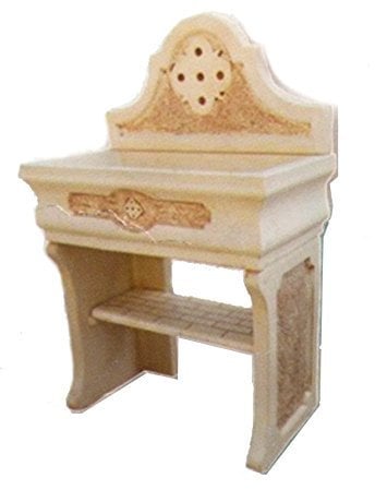 LAVELLO IN CEMENTO, LAVABO, LAVANDINO, FONTANA, MISURE:90X50 H138 CM.