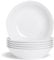 Argon Tableware 6x Grands Bols à Pâtes Blancs - 25,5 cm (10) - Assiettes en Céramique Ensemble de Plats de Service Bol à Nouilles - Passe au Lave-Vaisselle et au Micro-Ondes