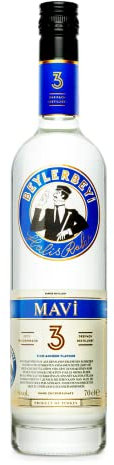 RAKI - Beylerbeyi Mavi Raki 70cl | Türkischer Brandy mit Anis aromatisiert - 100% frische Weintrauben - Ohne Zuckerzusatz | Dreifache Destillation - Alkoholgehalt 45%