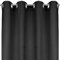 Bestlivings Ellen Rideau décoratif avec œillets, Polyester, Noir , 140x225 cm