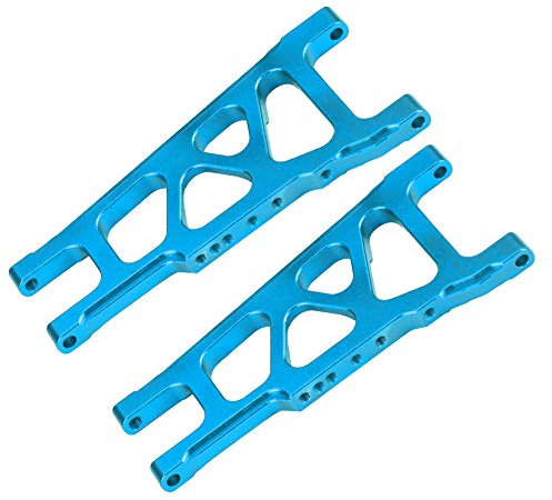 1:10 RC Raupenlenker, Aluminiumlegierung RC Car Vorne Hinten Querlenker Wind Instrument für 1:10 Traxxas Slash RC Crawler Car(Blau) Play a Musical Instrument