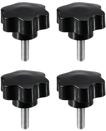 uxcell Lot de 4 poignées hexagonales de 48 mm de diamètre avec filetage mâle M8 x 25 mm