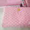 Egurs Baumwollstoff Meterware 100x150cm Rosa Serie Nähen Dekorieren Patchwork Stoff DIY Baumwolltuch 3# weiße Punkte