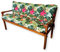 4L Textil Gartenbankauflage Hollywoodschaukel Auflage Bankauflage Outdoor Sitzkissen Bank Gartenbank Auflage Bankkissen Sitzauflage Bank Sitzpolster Bank (100x50x50 cm, Blumen Grün)