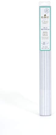 DMC - Hilfsstoff ausziehbar 14 ct. - 5.5 pts/cm, 100% Baumwolle - Das Sticken wird durch eine blaue Linie erleichtert